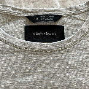Wings & Horn cream tshirt